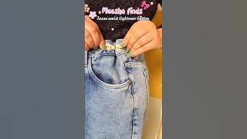 Jeans Waist Tightner Button🤌 #meesho #shorts