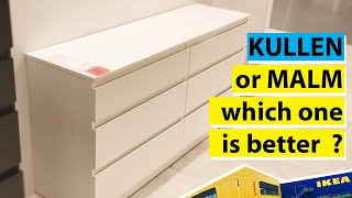 Ikea Kullen vs Malm, what's the difference, a look at seller drawer