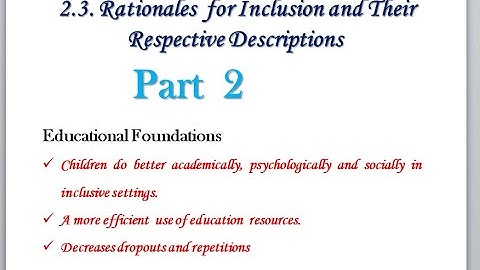 Inclusiveness chapter 2 part 2