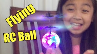 Fun! Flying RC Ball with LED Flashing Light, EpochAir Mini Aircraft Helicopter