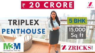 💰 ₹25 Crore 🚀 Triplex PENTHOUSE Tour (15,000 sq ft) 🛏️ 5 BHK Ultra Luxury ► M3M Golf Estate, Gurgaon