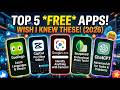 Top 5 Free Apps You'll Wish You Knew Earlier (You Need These!)