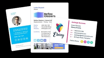 I will create clickable HTML email signature