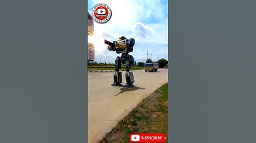 Truk oleng bus telolet berubah bentuk jadi robot #ai #adoyuyee #transformers