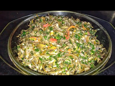 Tumis Jantung Pisang Daun Pepaya
