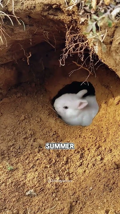Why Rabbits Dig Burrows? #shorts #rabbit - YouTube