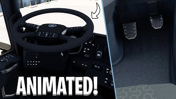 ETS2 1.43 | Animated Pedals, Animated Steering Wheel and Scania S Dashboard