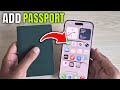 How to add passport to iphone wallet iPhone 17 Pro/Max