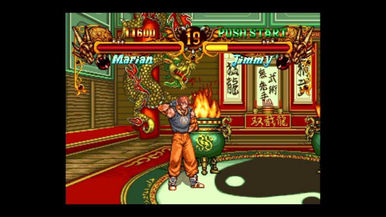 Double Dragon (Arcade 1995) (NeoGeo) - Rebecca Brielle  [Playthrough/LongPlay] 