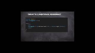 Conditional Rendering In REACT