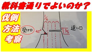 【伐木作業】教科書通りの受け口で果たして良いのか？作業動画に解説を付けて紹介!!ツルの意味と受け口の考え方を紹介。安全を追求してより安全に!!チェーンソーでもノコギリでも考え方は一緒!!