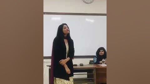 তুমি চোখের আড়াল হও, কাছে কি বা দূরে রও।। NSU Girl singing in class room।।