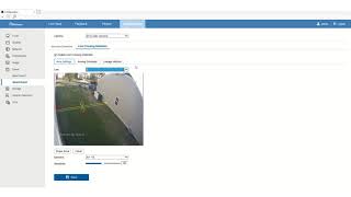 how to set up line cross detection for nvms7000 web client