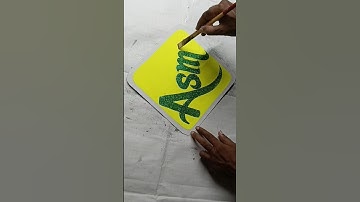 English calligraphy with brush Handwriting comment your name  subscribe my channel #artist #artwork