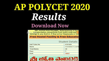 Ap Polycet Results Released||Download Now This link ||2020
