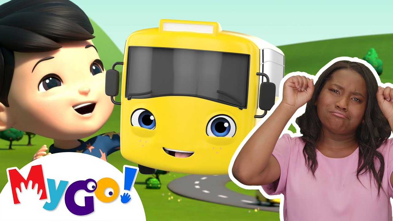 Wheels On The Bus | MyGo! Sign Language For Kids | Lellobee Kids Songs ...