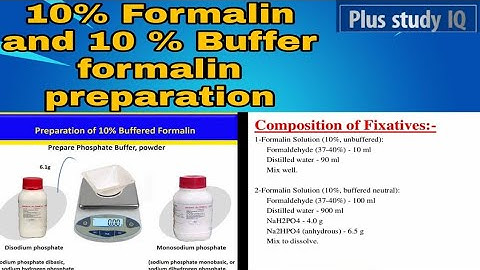 how to make 10% Buffer formalin and 10% formalin Fixative preparation detail processer |Histology|