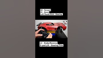 PS3 Controller RC Transmitter in Action with a Rocket League Dominus