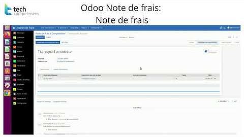 Odoo Note de frais