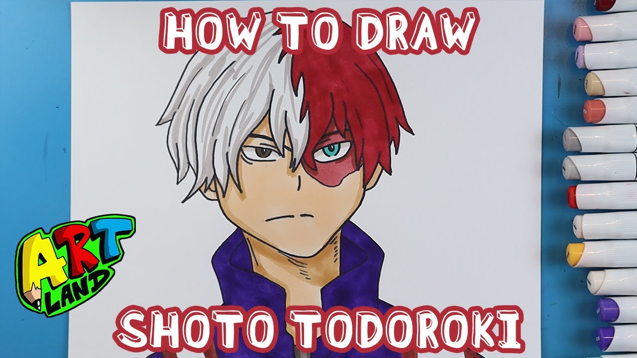 How to Draw SHOTO TODOROKI from MHA!!! - YouTube