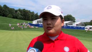 Inbee park wins her singles match putting two points up for team korea