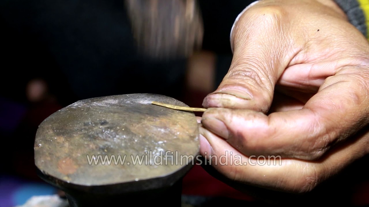 Gold jewellery maker at work in Manipur YouTube