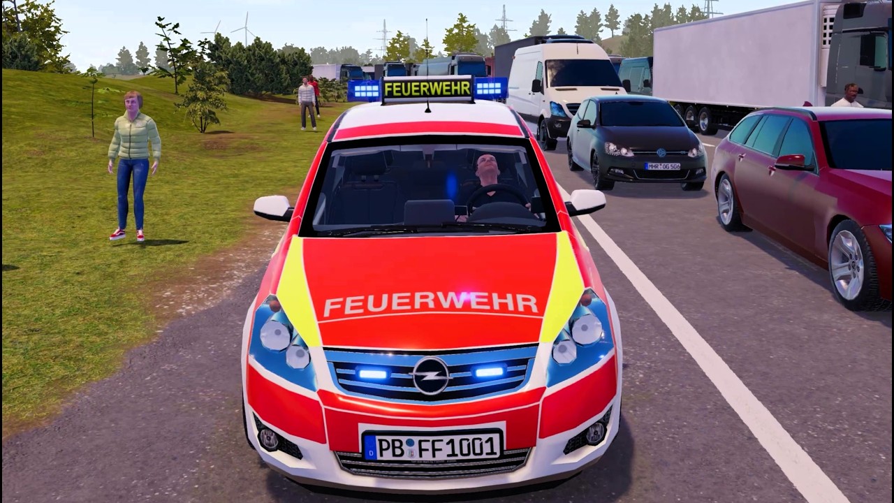 Emergency Call 112 - German Fire Chief Responding! 4K