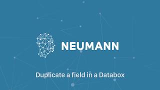 Neumann AI - Duplicate a field in a Databox