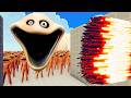 100x HUNGRY WORM + 1x GIANT vs 1x EVERY GOD Totally Accurate Battle Simulator TABS