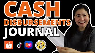 CASH DISBURSEMENT JOURNAL Bookkeeping (NONVAT) Shopee Seller Tutorial