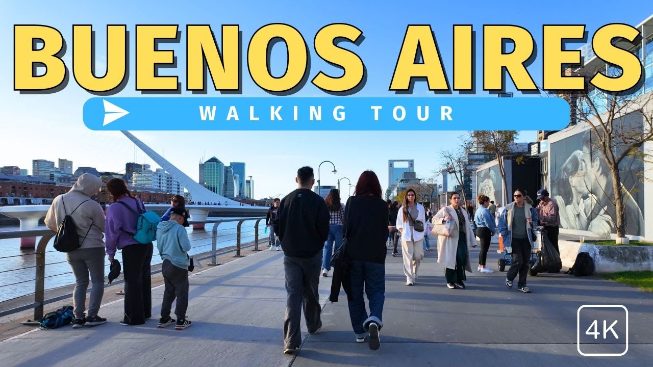 Palermo, Itália | Buenos Aires | Passeio a Pé 4K