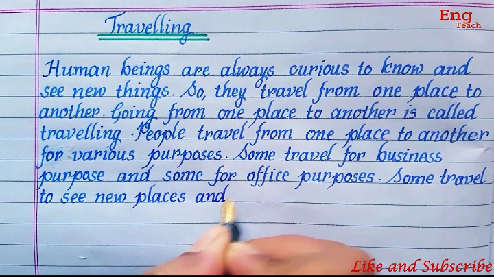 Essay on " Travelling"| Essay writing | English essay | English writing | writing | Eng Teach - DayDayNews