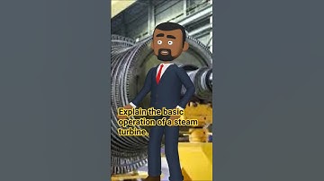 Explain the basic operation of a steam turbine.#Shorts #educational #steamturbine