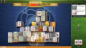 Microsoft Mahjong Daily Challenge December 20th 2021 | Golden Tiles - Hard