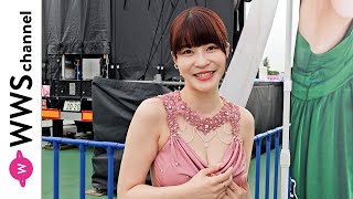 岸明日香、胸元あらわなでピンク衣装で近代麻雀水着祭2024の感想を語る！＜SPLASH SUMMER×近代麻雀水着祭2024＞