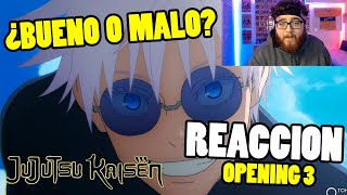 ¿BUENO O MALO? REACCIONO AL OPENING 3 DE JUJUTSU KAISEN