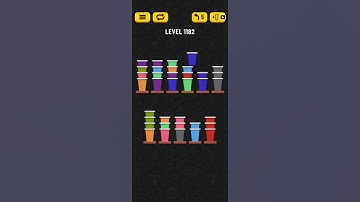Cup Sort Puzzle Level 1182 = Water Sort Puzzle Level 1182 = Ball Sort Puzzle Level 1182 All the same