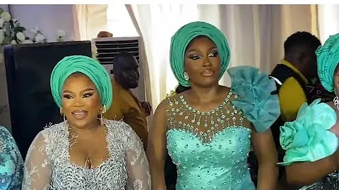 WUMI AJIBOYE, BAKARE ZAINAB,SEYI EDUN, VICTORIA KOLAWOLE & REGINA CHUKWU AT A BURIAL CEREMONY