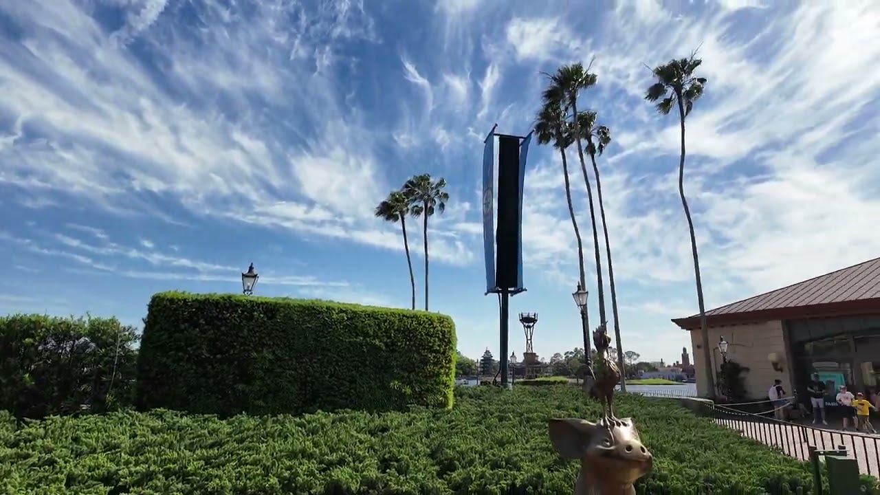 Test video walking through world showplace at Epcot