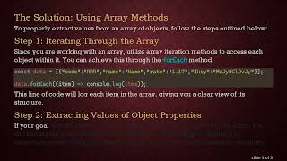 Celebrity Solving the TypeScript Enigma: Extracting Values from an Array of Objects Wealth