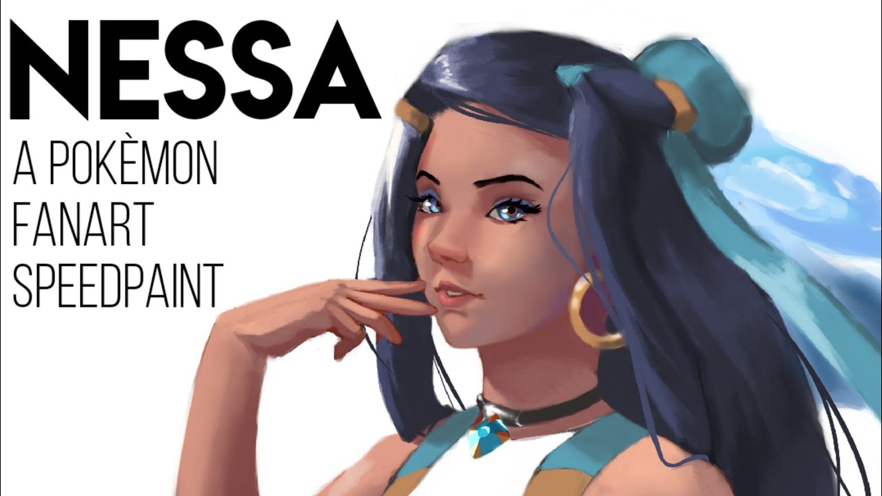 Nessa A pokemon fan art SPEEDPAINT YouTube