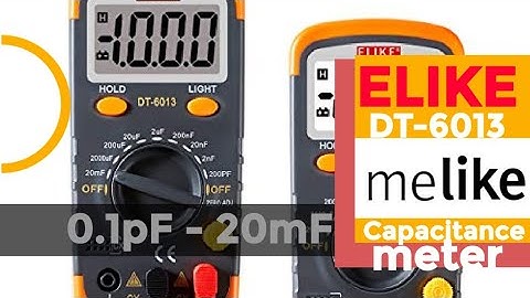 ELIKE DT-6013 CHEAP-O Capacitance Meter Review & Teardown!