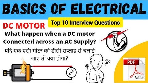 Exclusive TOP 10 DC Motor Interview Questions | Basics Of Electrical | Vishal Rajor Electrical