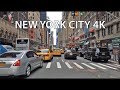 Driving Downtown - Times Square 4K - New York City USA