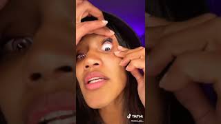 Eye contacts stuck in girl eye (very traumatized) #SHORTS