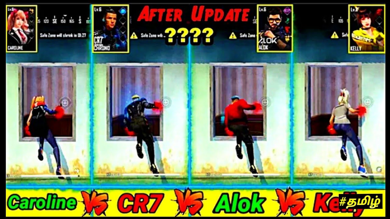 CAROLINE VS KELLY VS ALOK VS CHRONO SPEES TESTING FREE FIRE -PARA SAMSUNG,A3,A5,A6,A7,J2,J5.