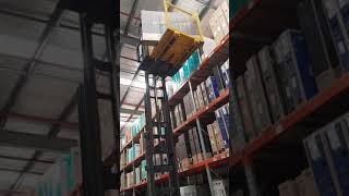 how to operate order picker forklift