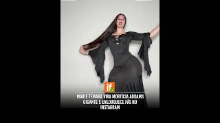 Marie Temara vira Mortícia Addams gigante e enlouquece fãs no Instagram
