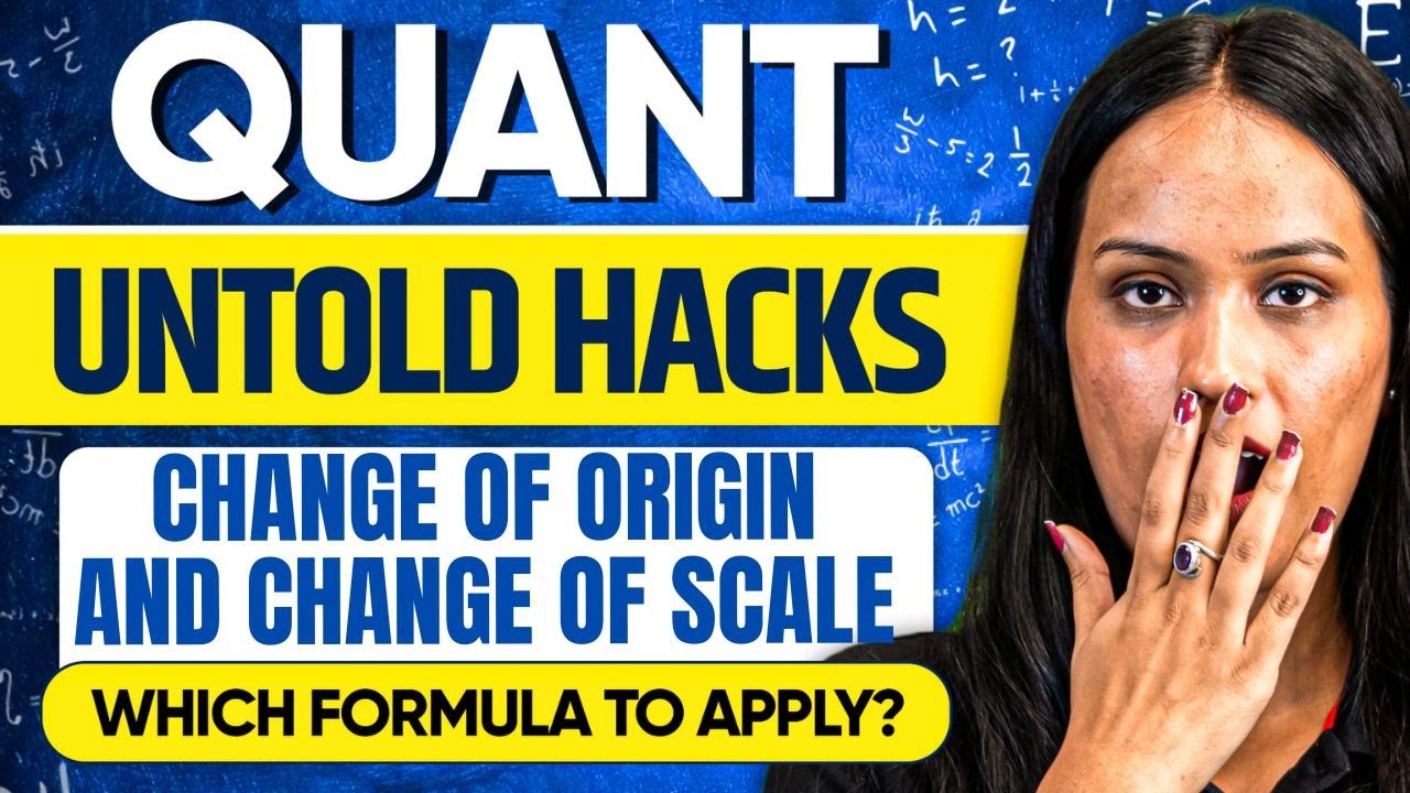 The Untold Hack of Quantitative Aptitude | Change of Origin and Change of Scale | Shivani Sharma