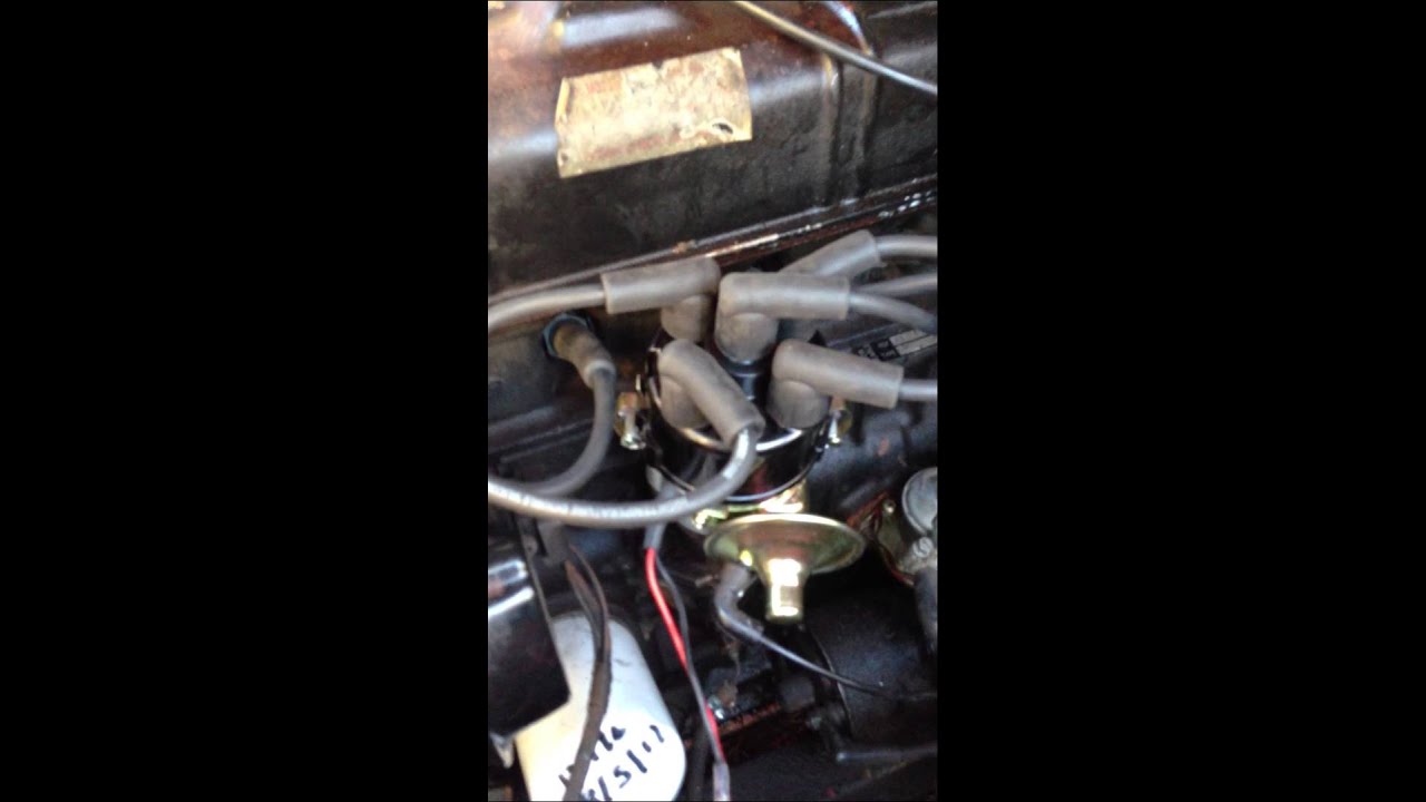 MG Midget distributor & coil change part 6 YouTube